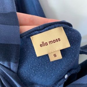 Size S Ella Moss navy striped dress